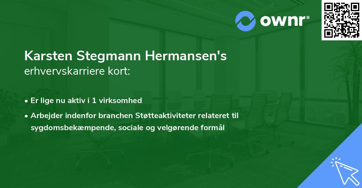 Karsten Stegmann Hermansen's erhvervskarriere kort