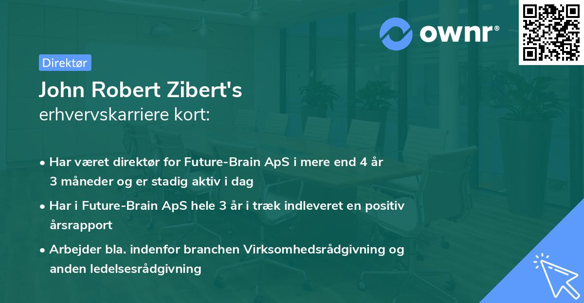 John Robert Zibert's erhvervskarriere kort