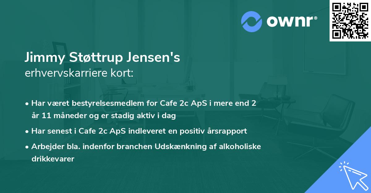 Jimmy Støttrup Jensen's erhvervskarriere kort