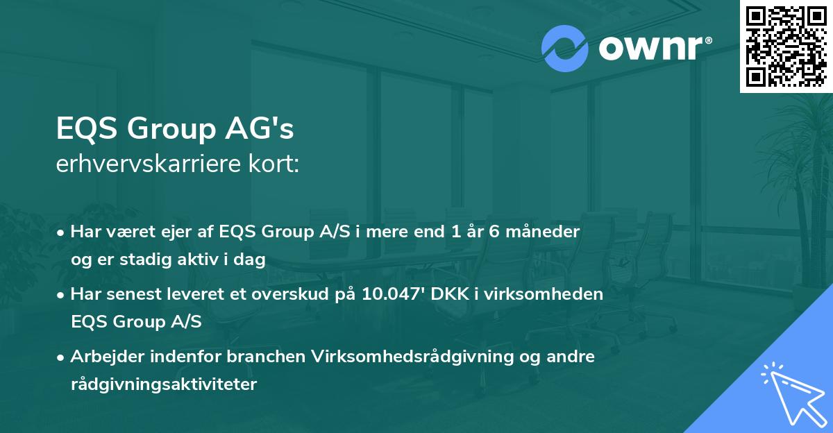 EQS Group AG's erhvervskarriere kort