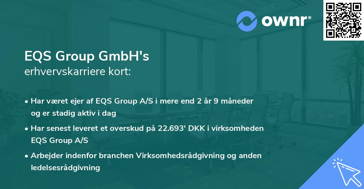 EQS Group GmbH's erhvervskarriere kort