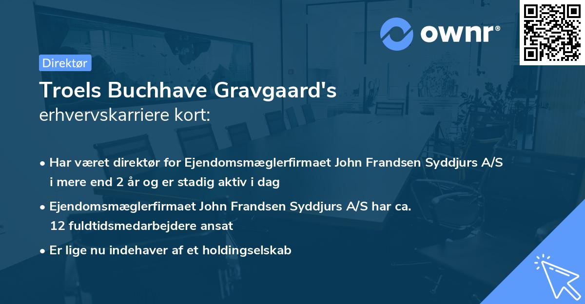 Troels Buchhave Gravgaard's erhvervskarriere kort