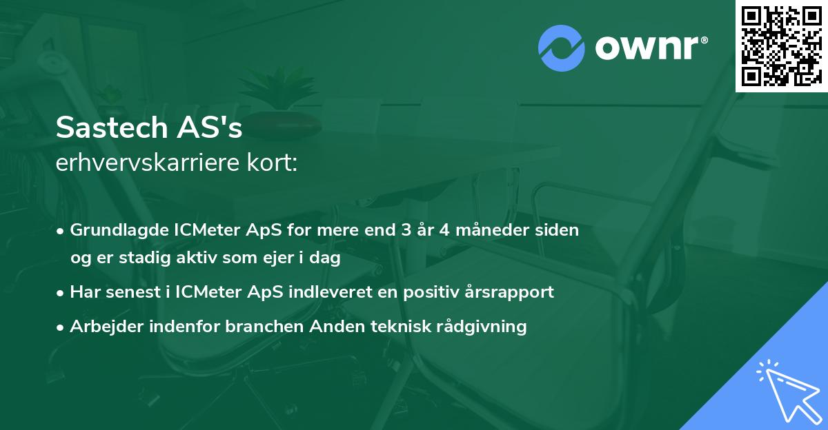 Sastech AS's erhvervskarriere kort