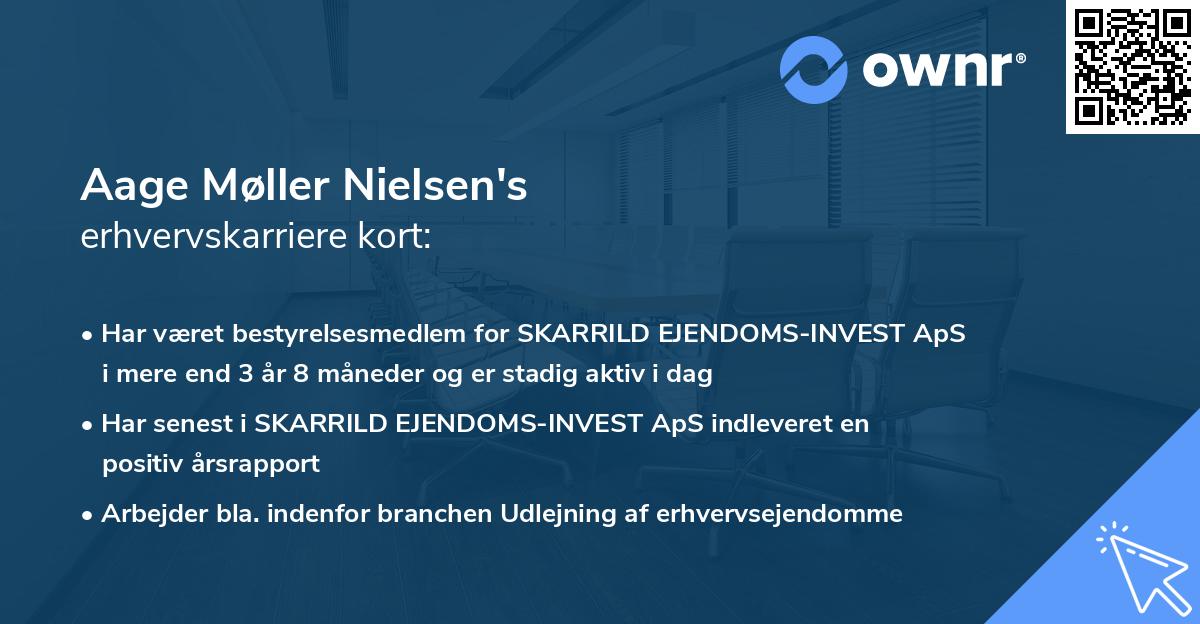 Aage Møller Nielsen's erhvervskarriere kort