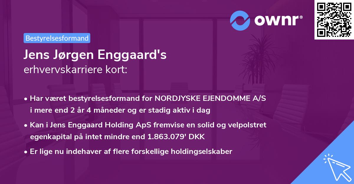 Jens Jørgen Enggaard's erhvervskarriere kort