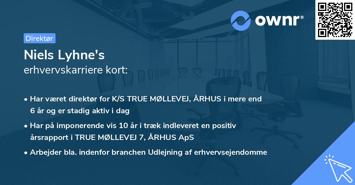 Niels Lyhne's erhvervskarriere kort