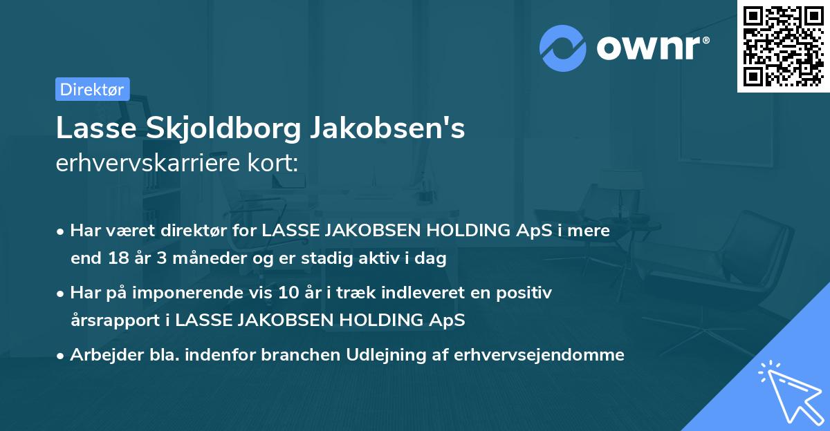 Lasse Skjoldborg Jakobsen's erhvervskarriere kort