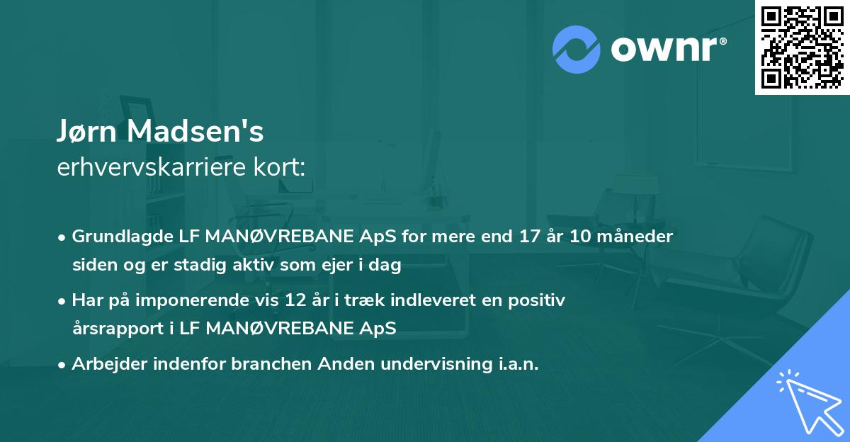 Jørn Madsen's erhvervskarriere kort