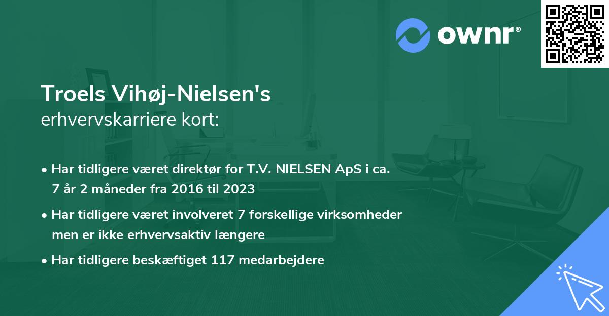 Troels Vihøj-Nielsen's erhvervskarriere kort