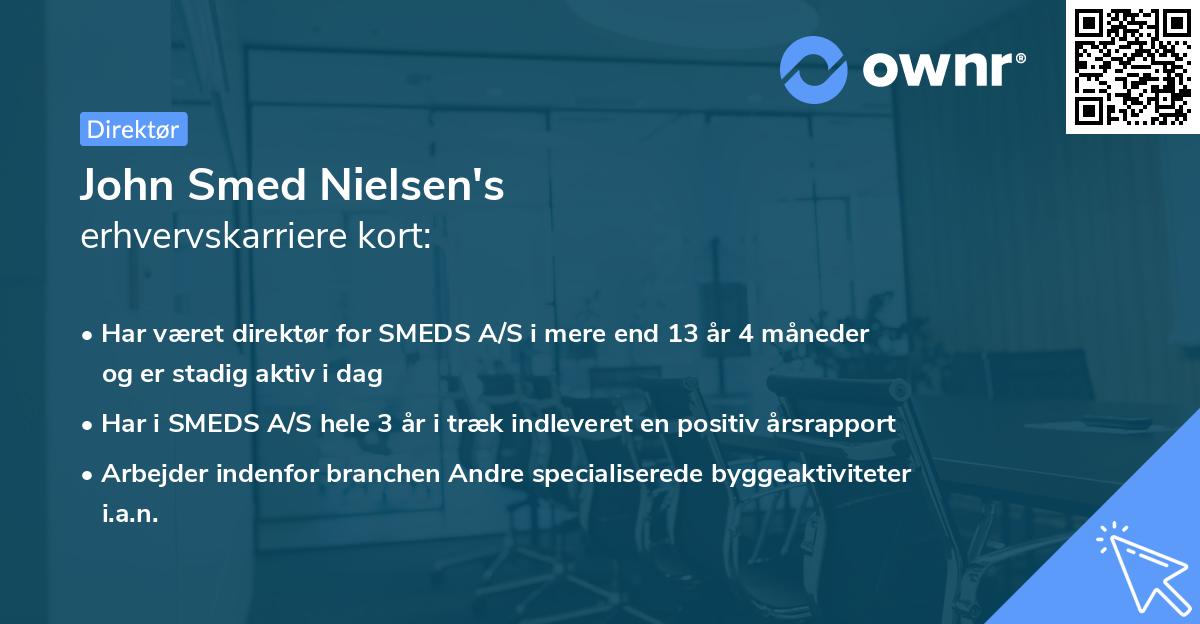 John Smed Nielsen's erhvervskarriere kort