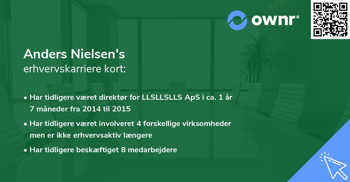 Anders Nielsen's erhvervskarriere kort