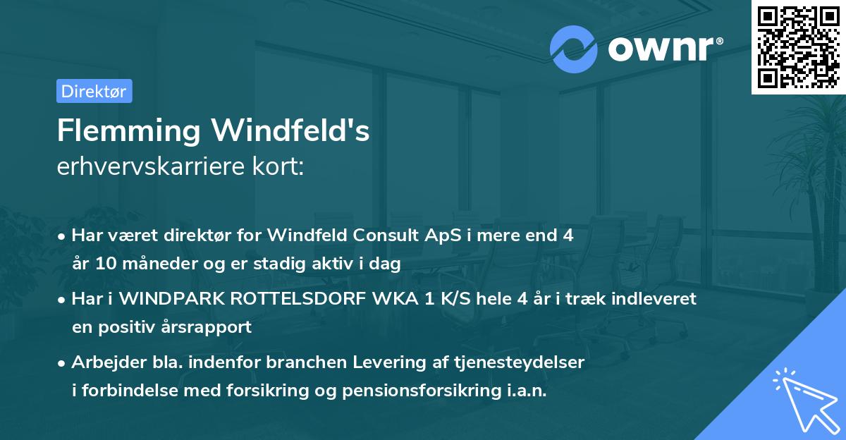 Flemming Windfeld's erhvervskarriere kort