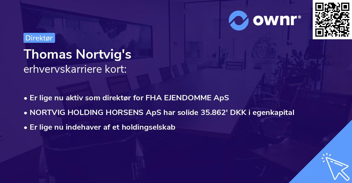 Thomas Nortvig's erhvervskarriere kort