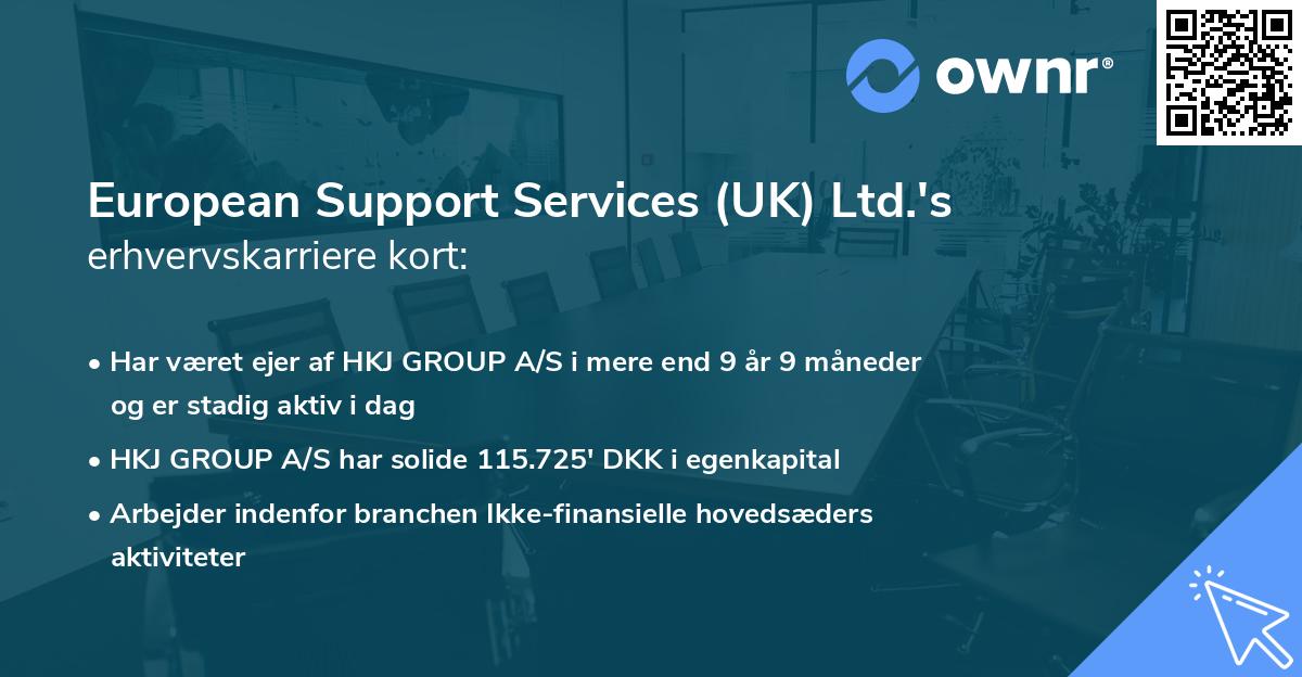 European Support Services (UK) Ltd.'s erhvervskarriere kort