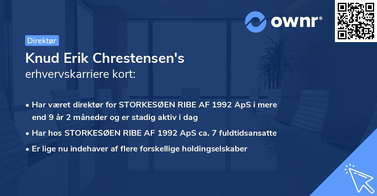 Knud Erik Chrestensen's erhvervskarriere kort