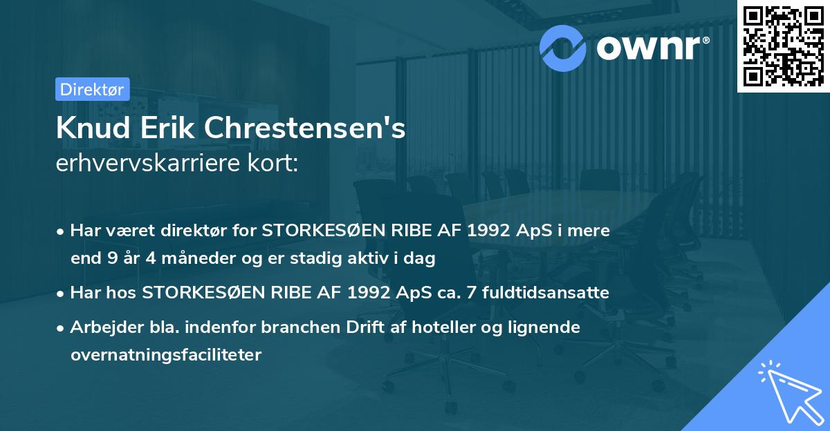 Knud Erik Chrestensen's erhvervskarriere kort