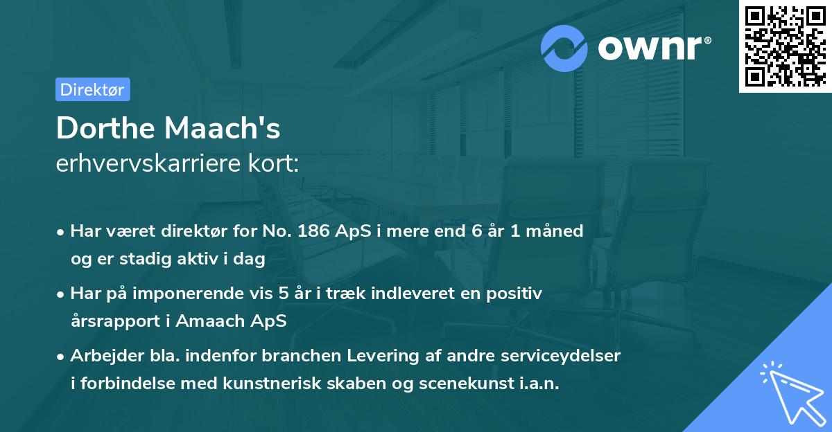 Dorthe Maach's erhvervskarriere kort