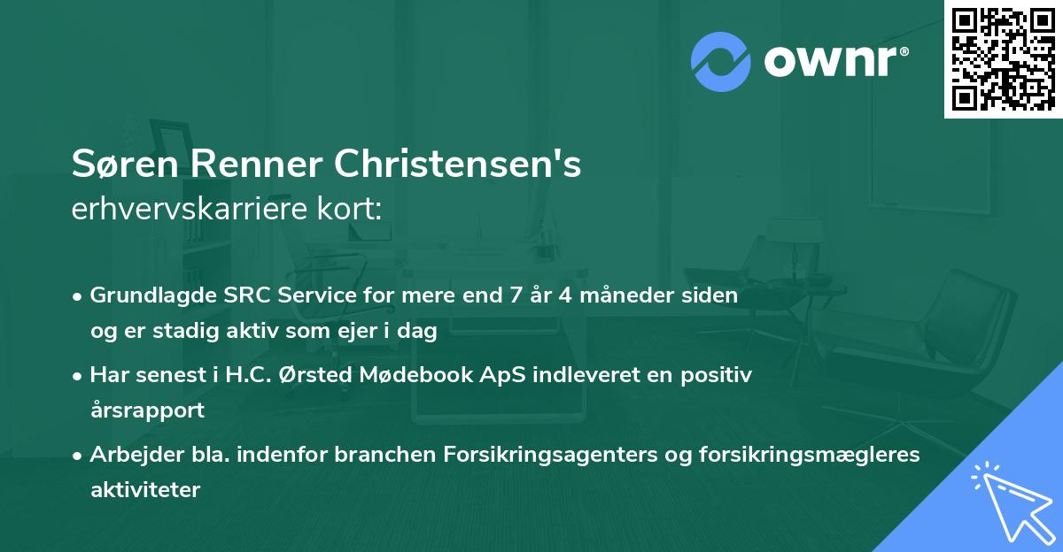 Søren Renner Christensen's erhvervskarriere kort