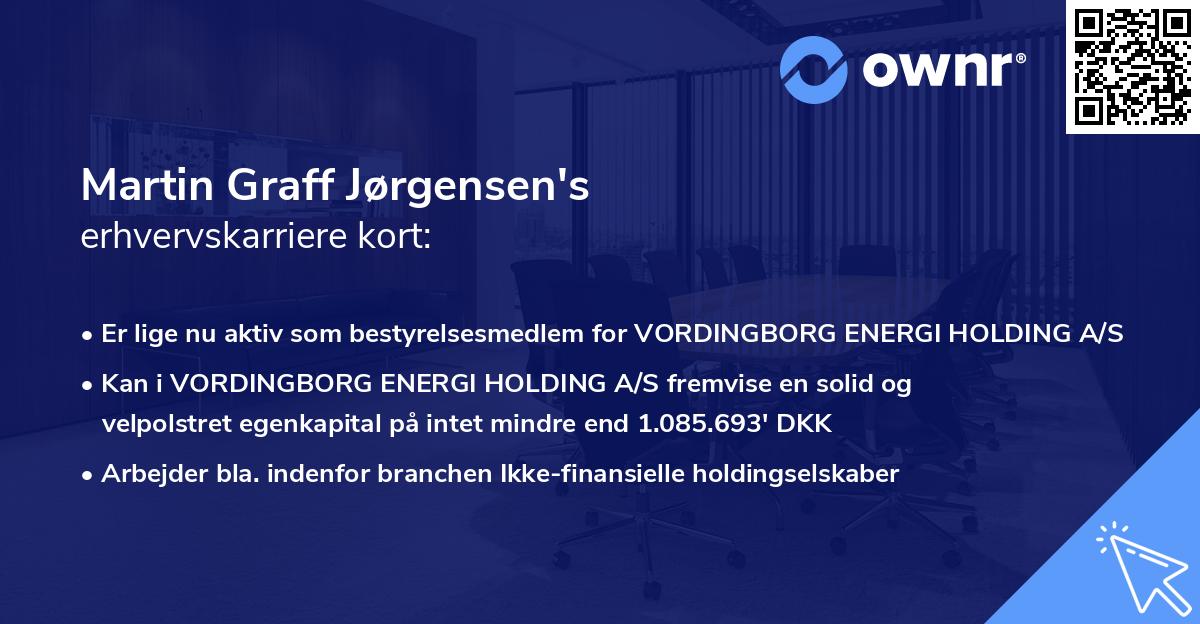 Martin Graff Jørgensen's erhvervskarriere kort