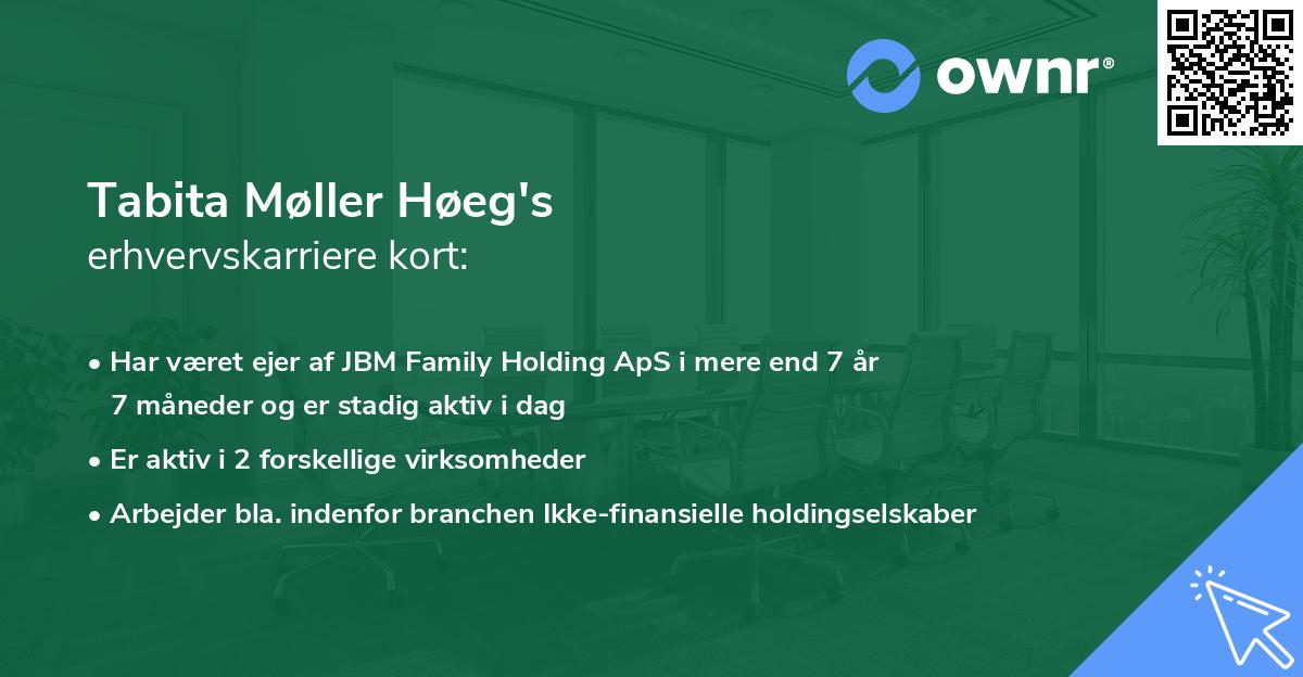 Tabita Møller Høeg's erhvervskarriere kort