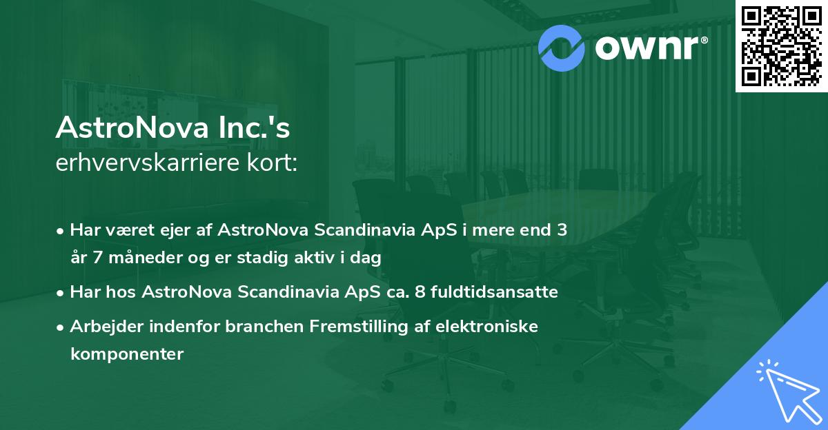 AstroNova Inc.'s erhvervskarriere kort