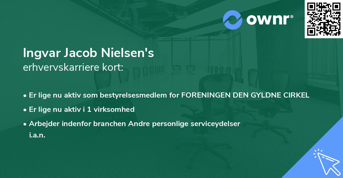 Ingvar Jacob Nielsen's erhvervskarriere kort