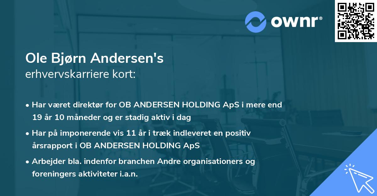 Ole Bjørn Andersen's erhvervskarriere kort