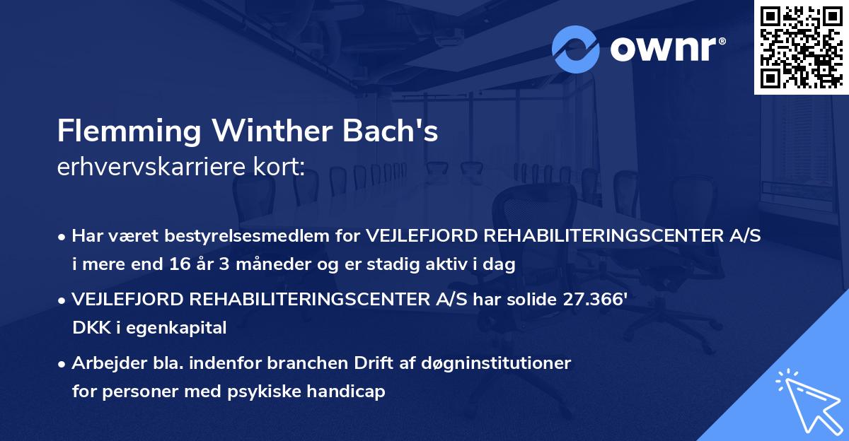 Flemming Winther Bach's erhvervskarriere kort