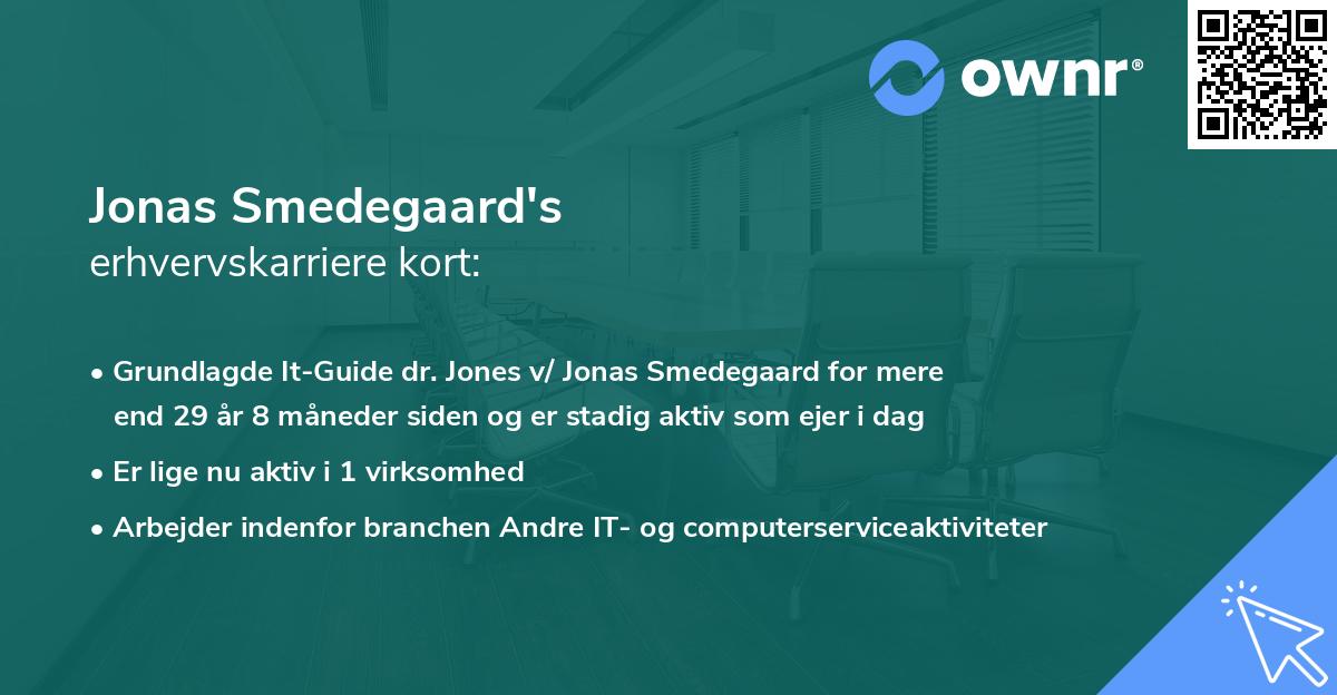 Jonas Smedegaard's erhvervskarriere kort