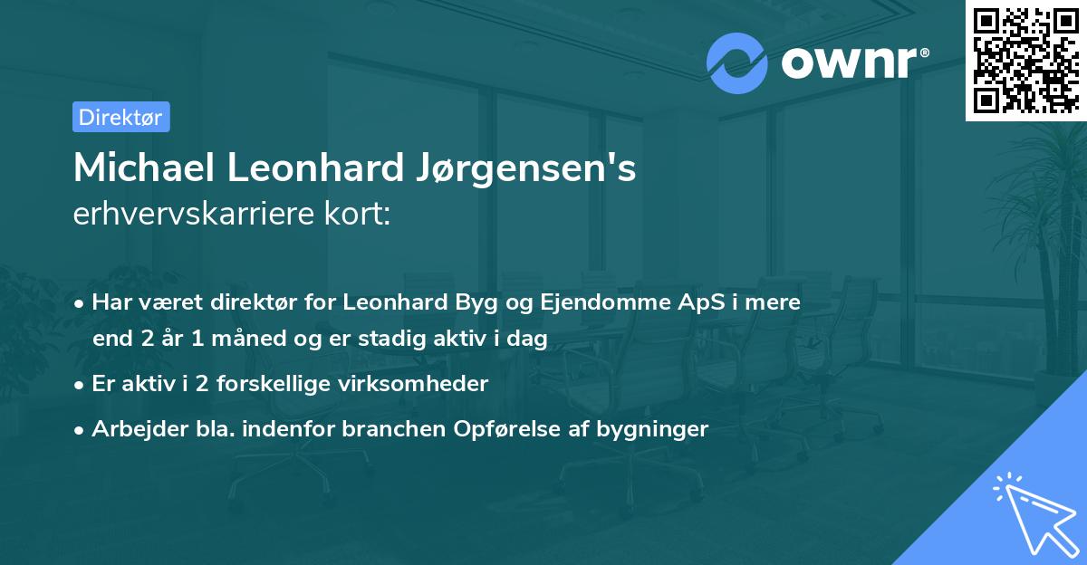 Michael Leonhard Jørgensen's erhvervskarriere kort
