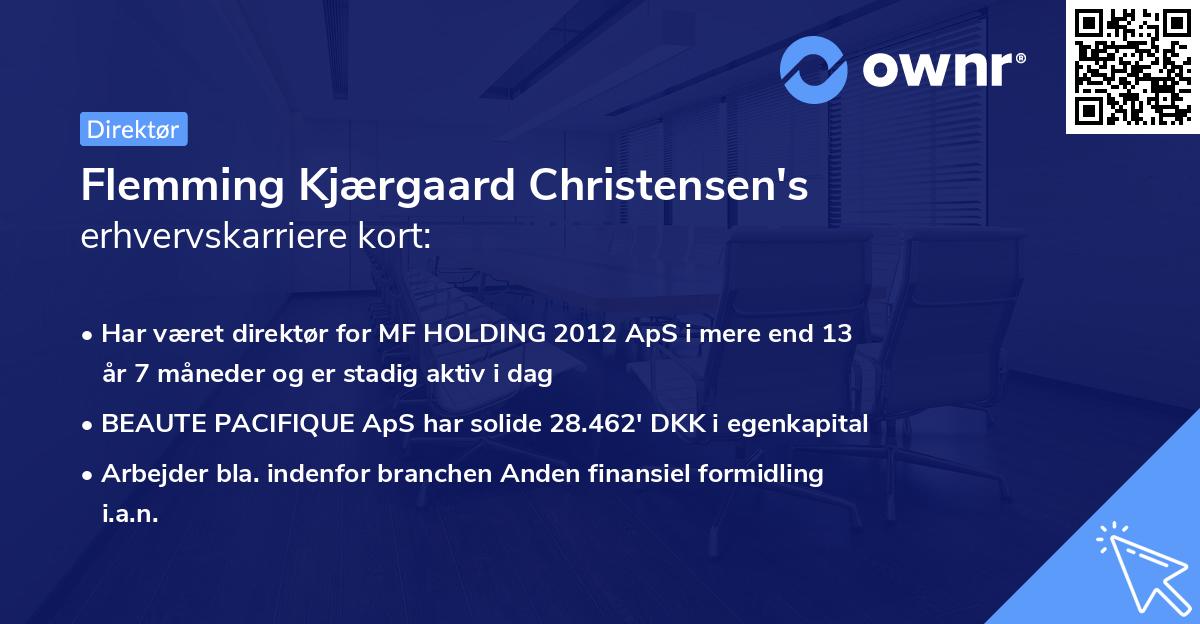 Flemming Kjærgaard Christensen's erhvervskarriere kort