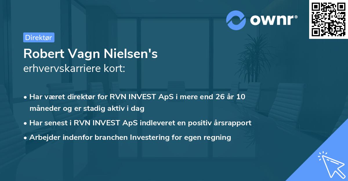 Robert Vagn Nielsen's erhvervskarriere kort