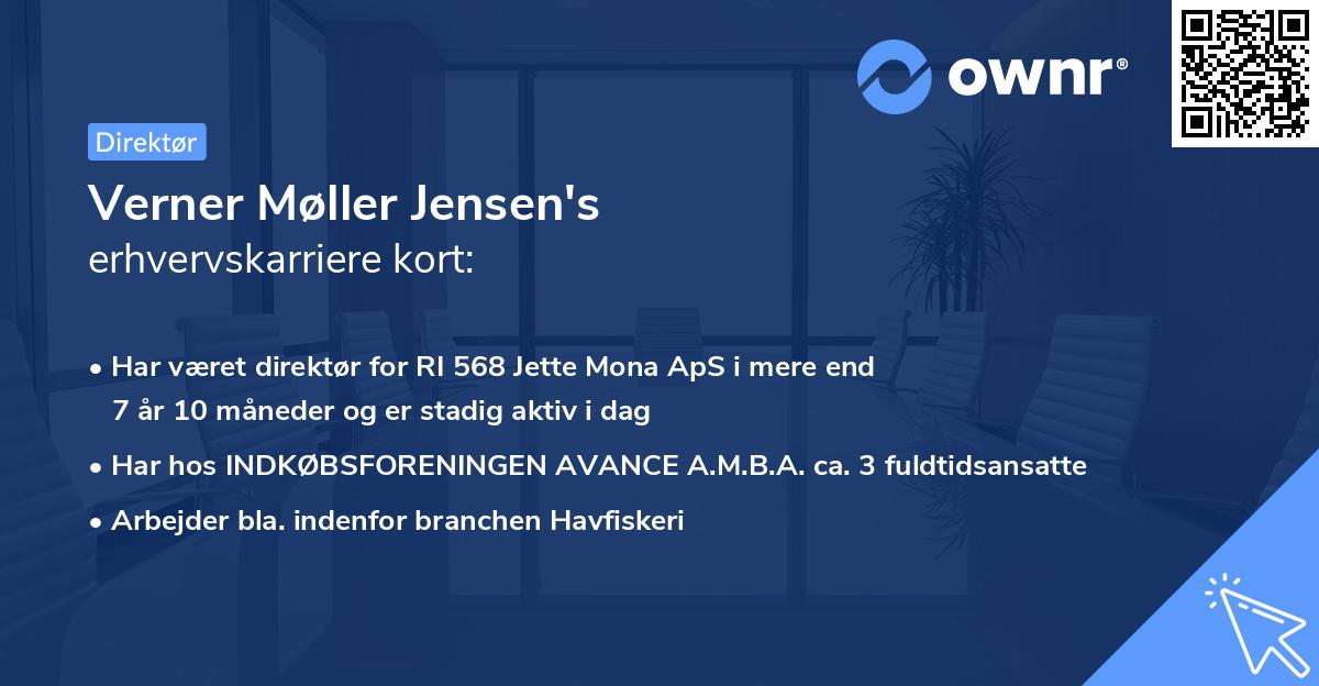 Verner Møller Jensen's erhvervskarriere kort