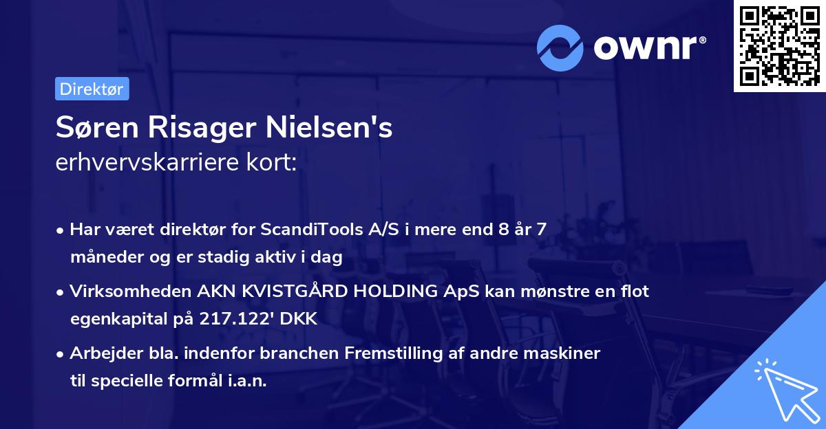 Søren Risager Nielsen's erhvervskarriere kort