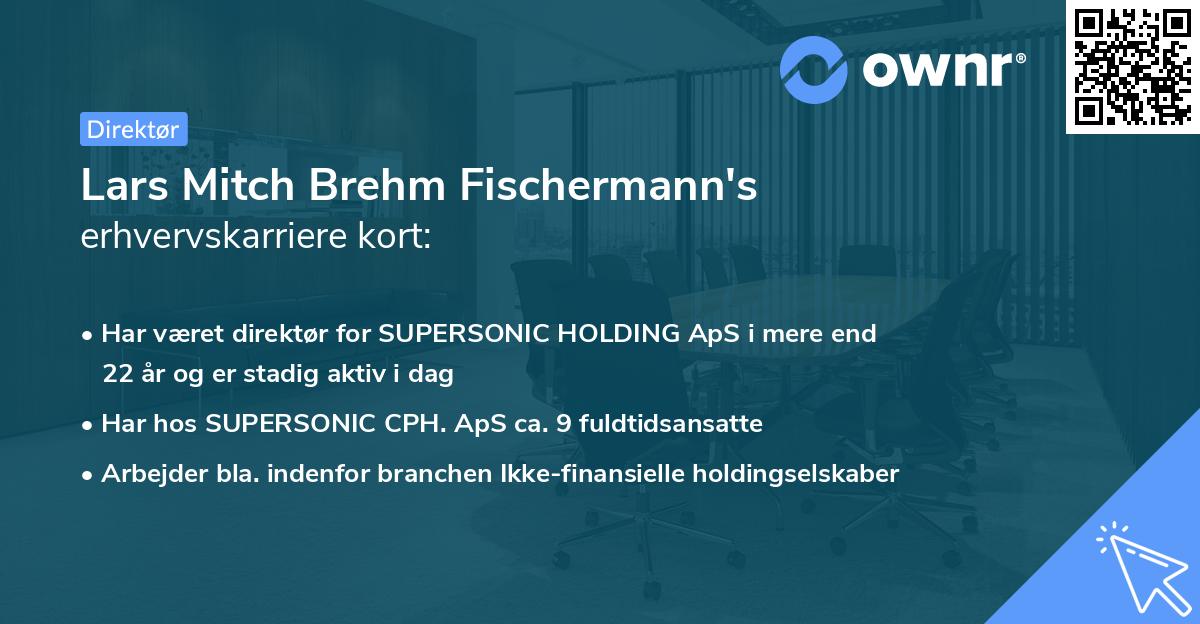 Lars Mitch Brehm Fischermann's erhvervskarriere kort