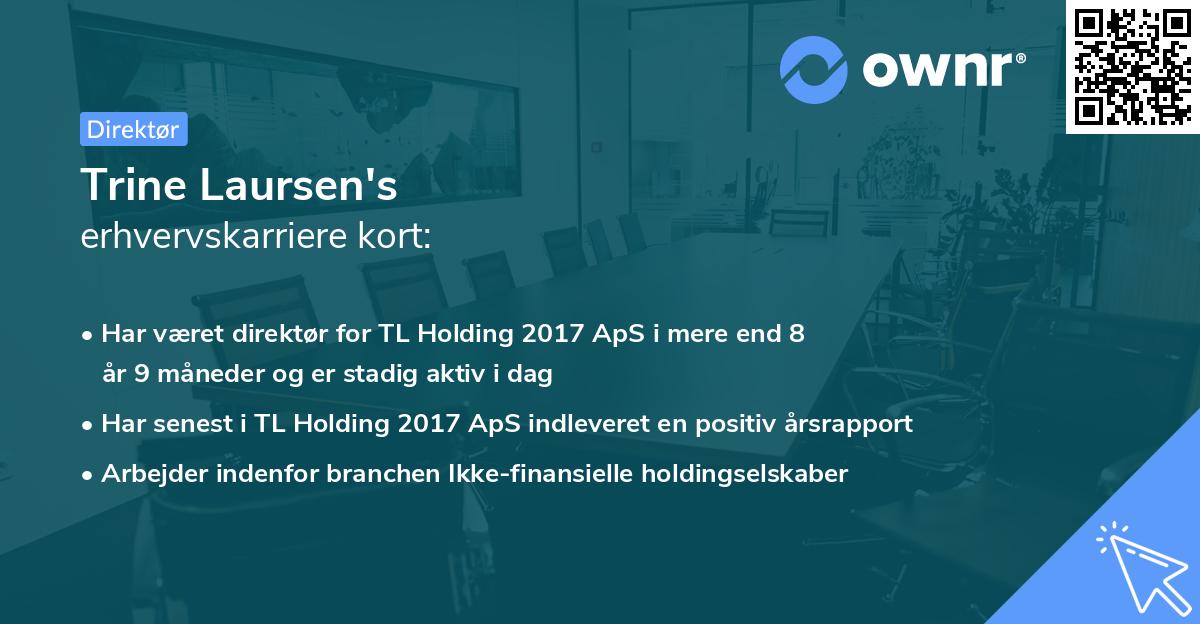 Trine Laursen's erhvervskarriere kort
