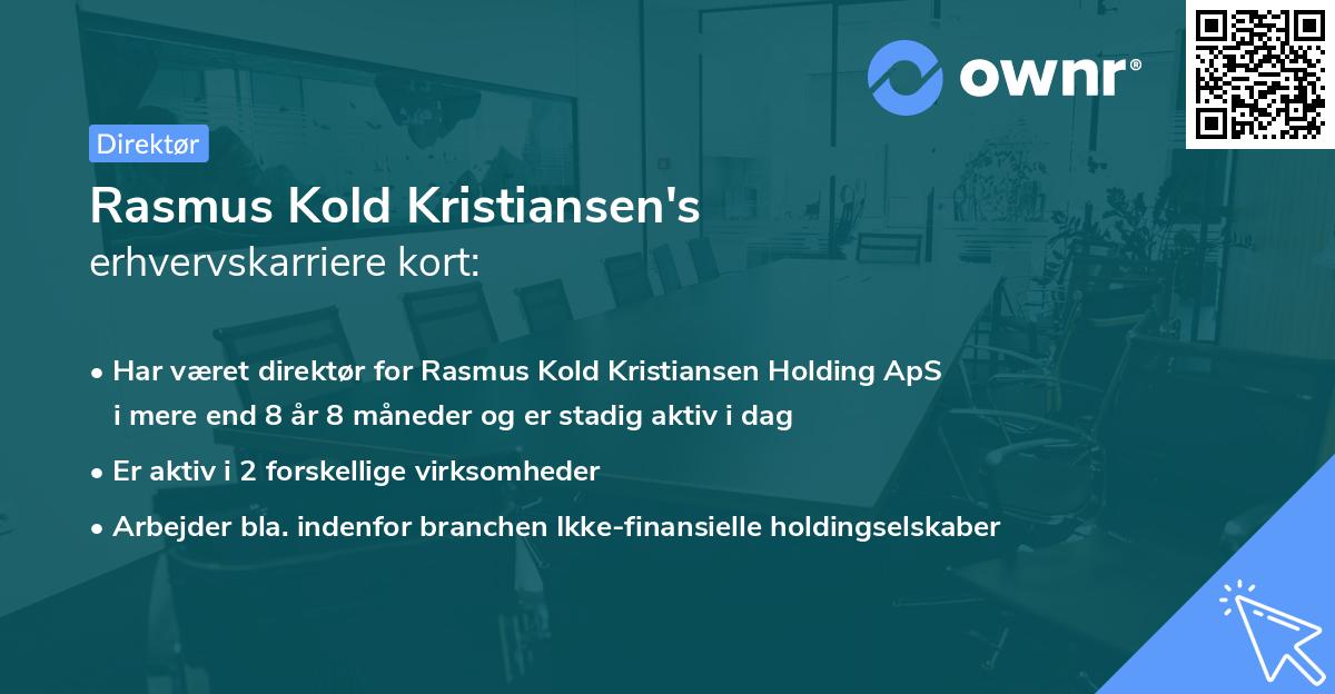 Rasmus Kold Kristiansen's erhvervskarriere kort