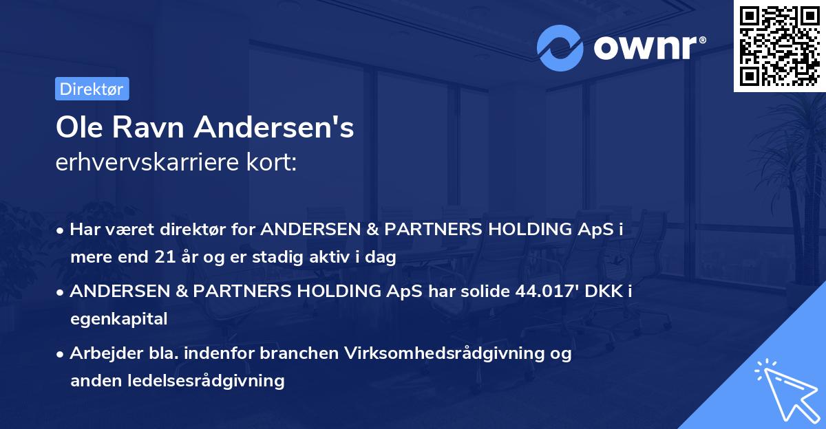 Ole Ravn Andersen's erhvervskarriere kort