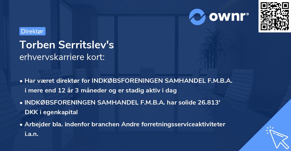 Torben Serritslev's erhvervskarriere kort