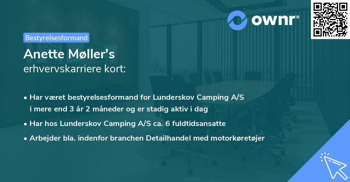 Anette Møller's erhvervskarriere kort