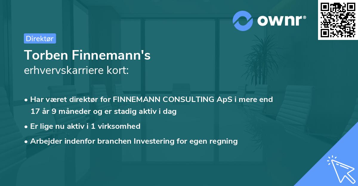 Torben Finnemann's erhvervskarriere kort
