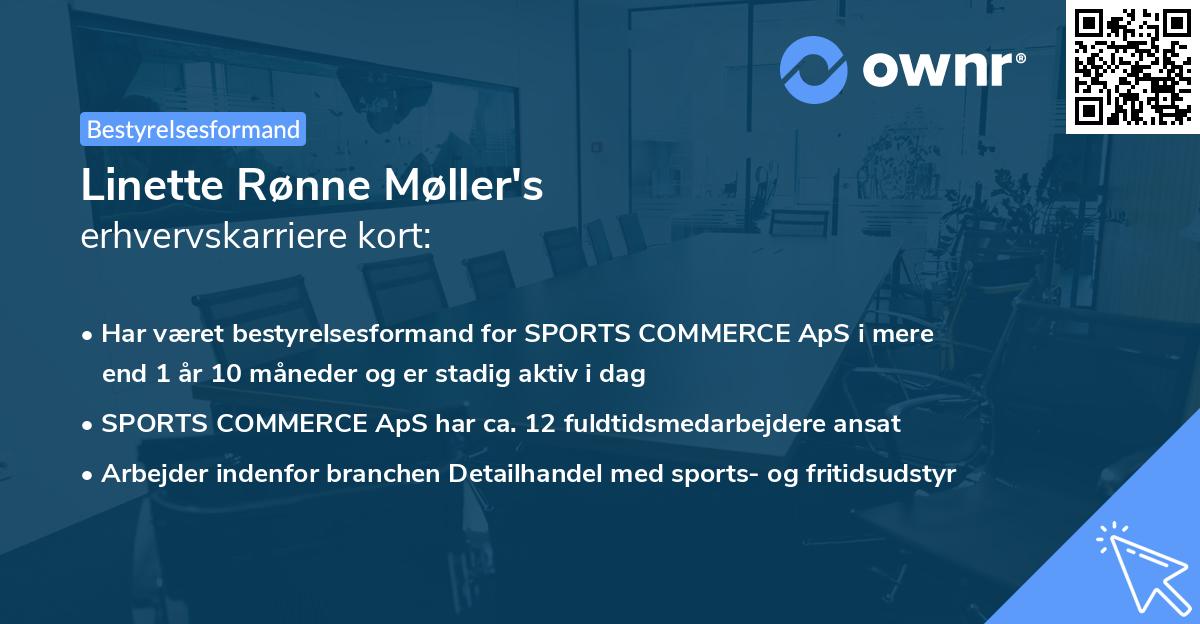 Linette Rønne Møller's erhvervskarriere kort
