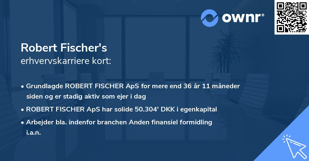 Robert Fischer's erhvervskarriere kort