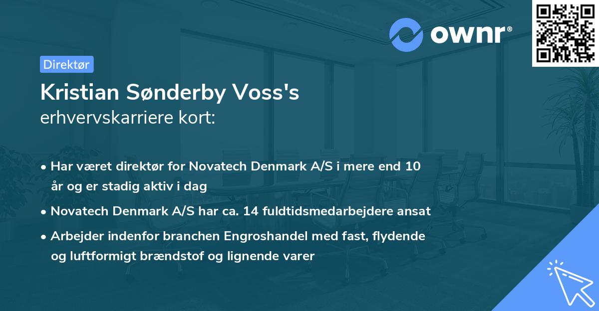 Kristian Sønderby Voss's erhvervskarriere kort