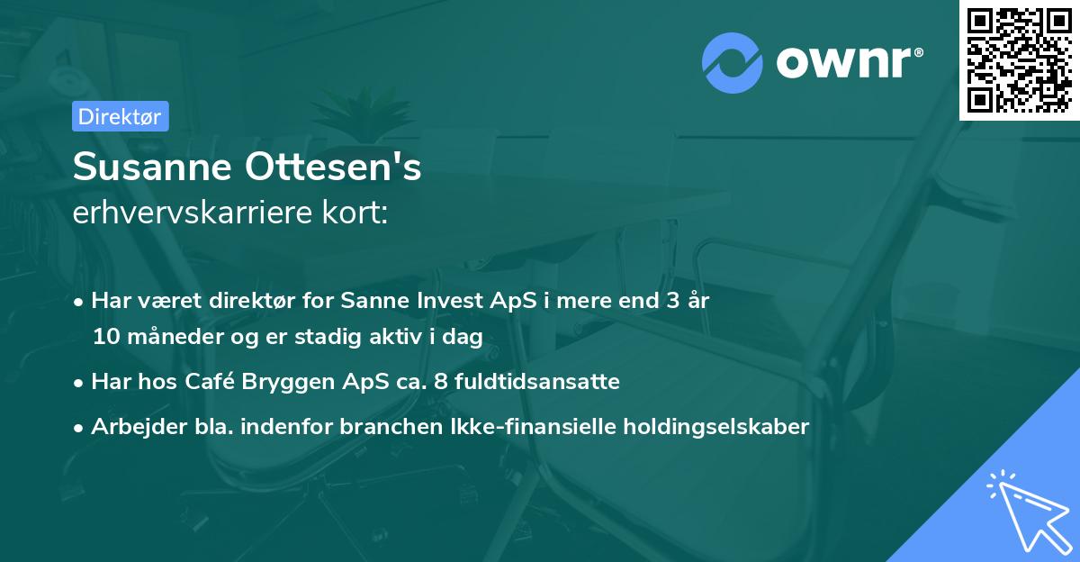 Susanne Ottesen's erhvervskarriere kort