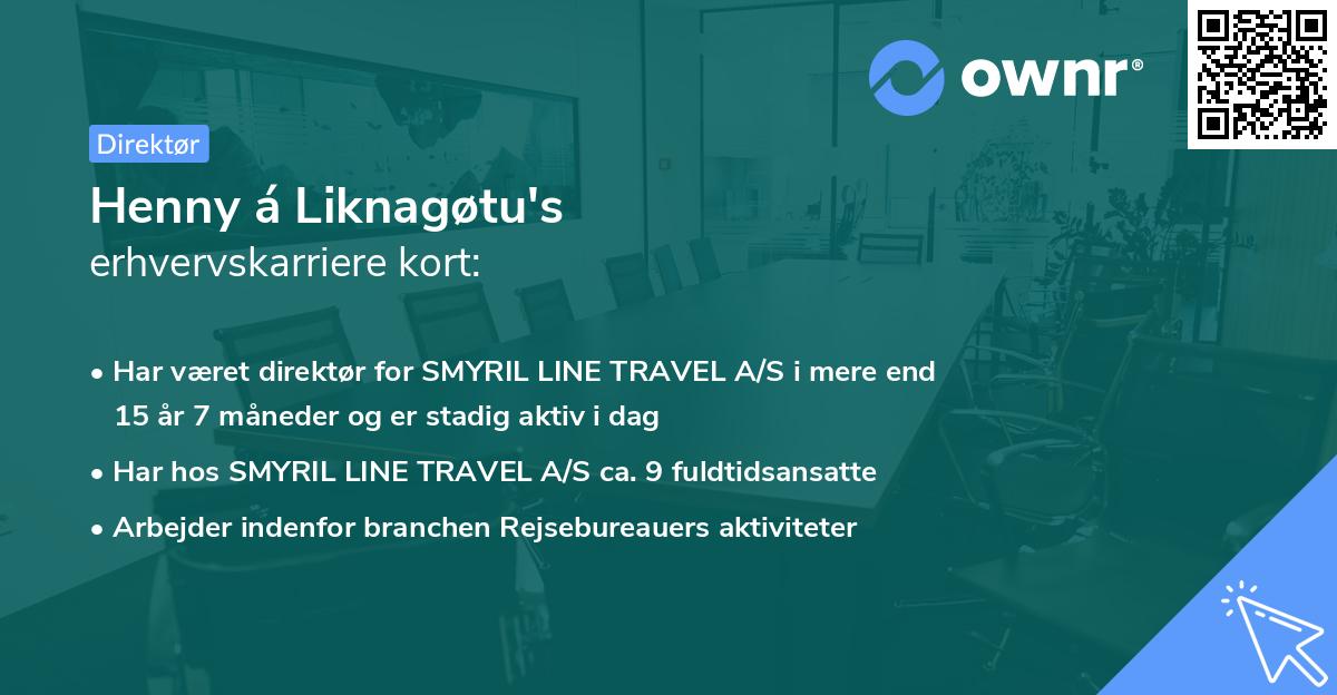 Henny á Liknagøtu's erhvervskarriere kort