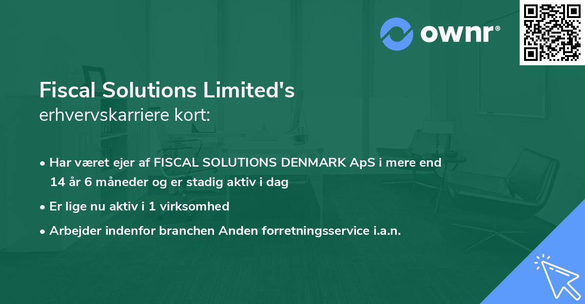 Fiscal Solutions Limited's erhvervskarriere kort