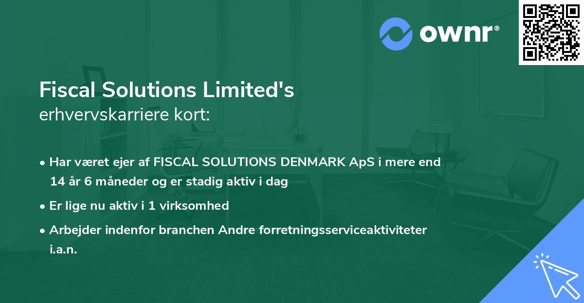 Fiscal Solutions Limited's erhvervskarriere kort