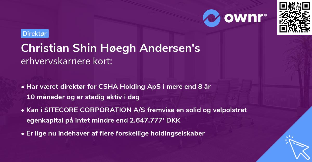 Christian Shin Høegh Andersen's erhvervskarriere kort