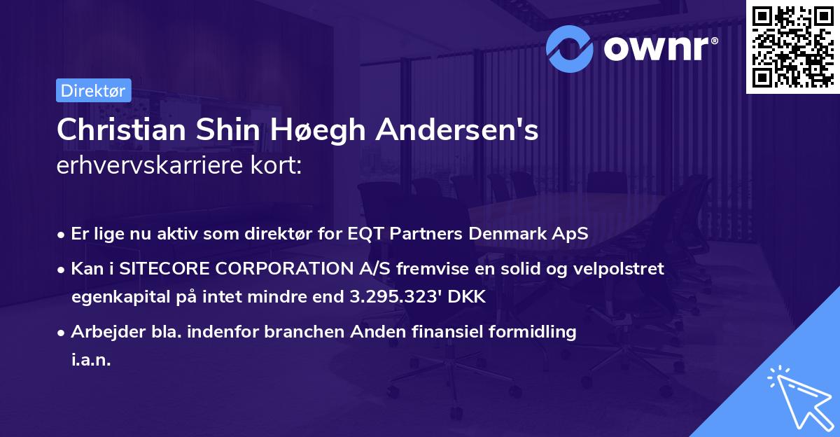Christian Shin Høegh Andersen's erhvervskarriere kort